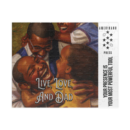 Live, Love, and Dad Puzzle - Family Bonding & Connection (110- Pieces)