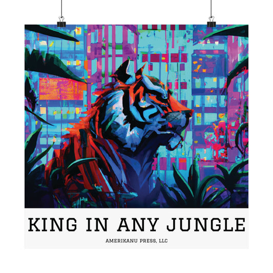 Motivational Art Poster Gifting - 'King in Any Jungle'