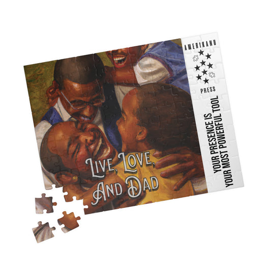 Live, Love, and Dad Puzzle - Family Bonding & Connection (110- Pieces)