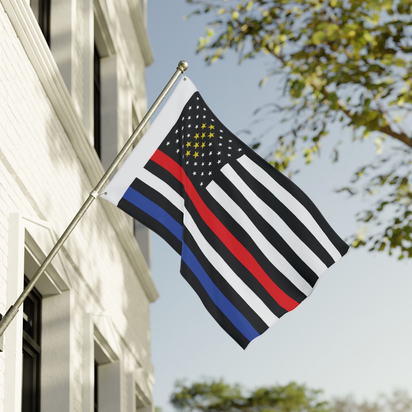 Double Sided AMERIKANU FLAG - The Golden Nation Within A Nation